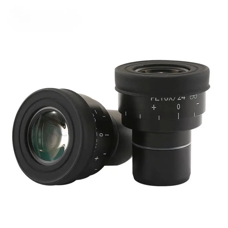 Oculare grandangolare per microscopio stereo AA77 PL10X, regolabile con punto oculare da 30 mm, diottria regolabile, compatibile con Olympus Nikon (ricambio)