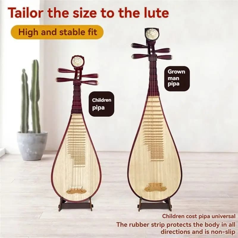 Supporto da Pavimento per Chitarra, Rastrelliera Rimovibile in Legno per Chitarra, Ukulele, Violino, Chitarra Acustica, Supporto Universale per Conservazione