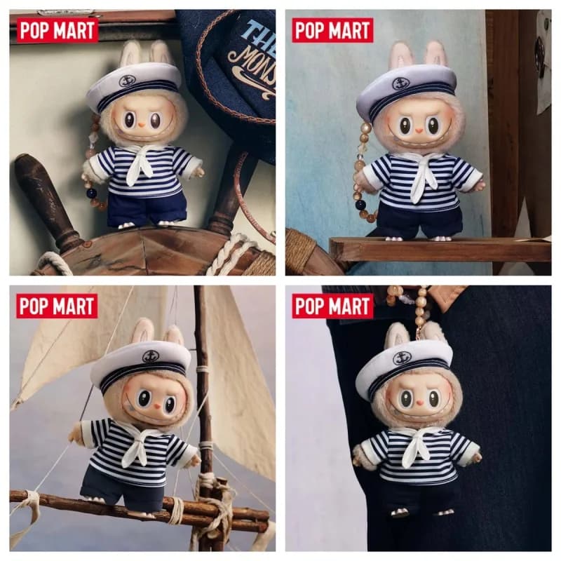 POP MART LABUBU The Monsters Devliegende Series Sailor LABUBU Blind Box Guess Bag Giocattoli Originali Bambola Anime Carina Statuetta Ornamento