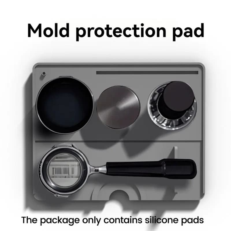 FGGS-Silicone Coffee Mat Kitchen Bar Fits Under Coffee Maker And Pot,Espresso Machine,For Tamper Cups Dish Drying Pad