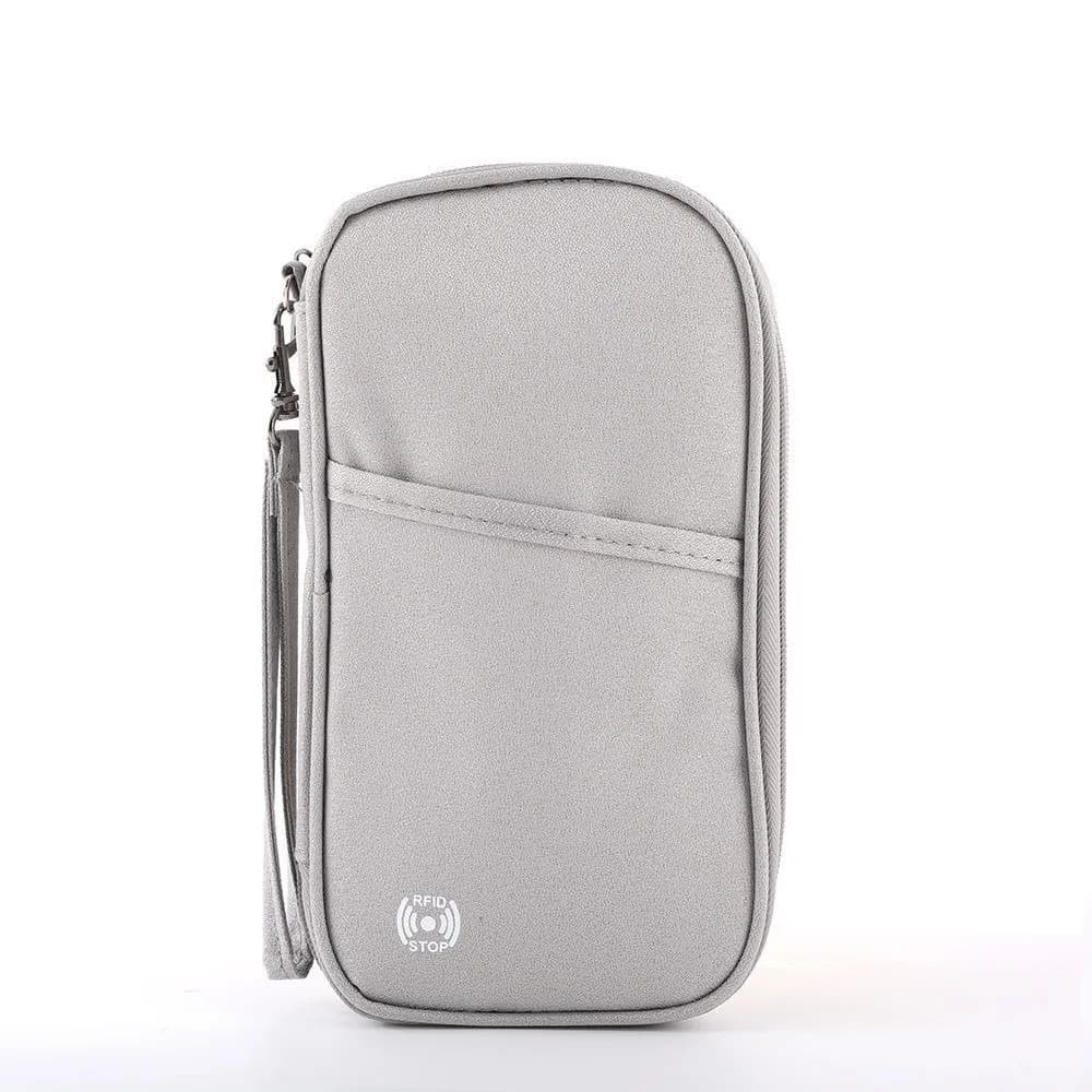 RFID Blocking Passport Holder Wallet Multi Functional Credit Card Case Travel Document Organizer Oxford Cloth Document Bag