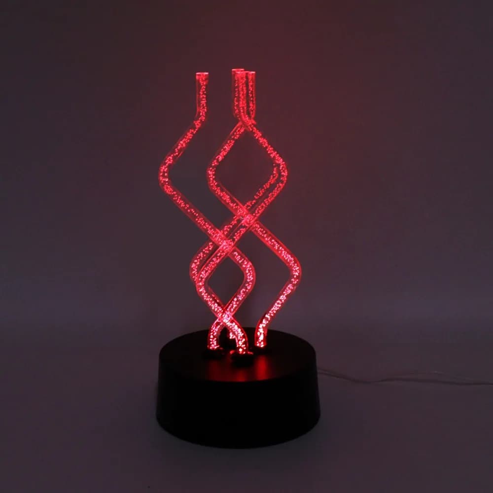 USB or Battery Powered LED Table Lamp Touch Control 7 Color Gradient Desk Lamp Dancing Stick Color Changing Night Light