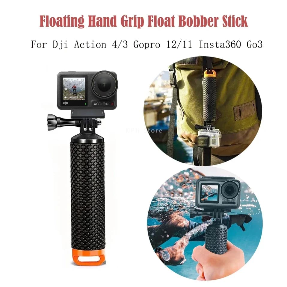 Impugnatura galleggiante per DJI Action 4 GoPro 12 11 Subacquea GoPro Hand Stick Monopiede Pole per Insta360 ACE Pro Accessori per fotocamera
