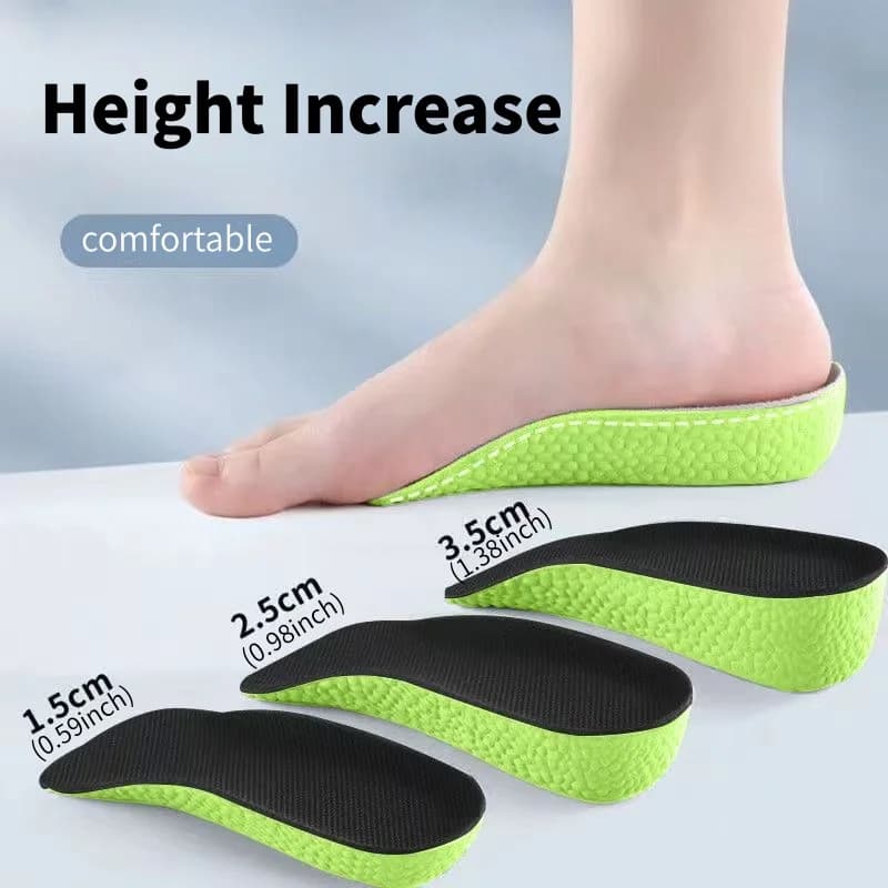Memory Foam Solette to Increase Highness, for Men and Women, Support for Plantar Arch, Orthopaedic Solettes for Shoes and Sneakers, Rialzo per Tallone