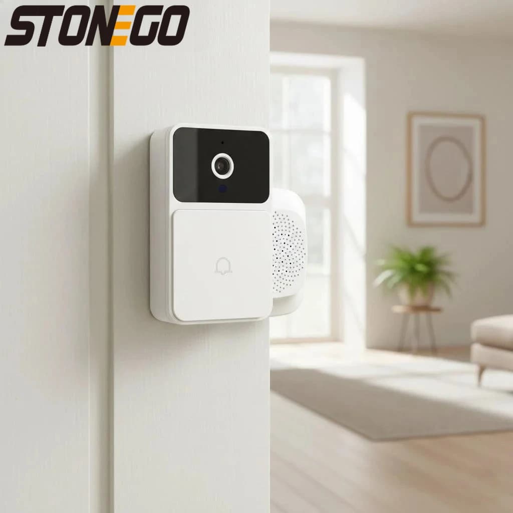 Campanello Video Intelligente Tuya, Sistema Intercomunicante WiFi Wireless, Telecamera con Visione Notturna, App per Telefono per Sicurezza Domestica