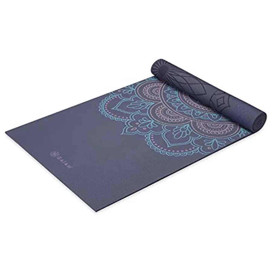 Tappetino Yoga - Tappetino Premium Stampato Reversibile Extra Spesso Antiscivolo per Esercizi e Fitness, Adatto a Tutti i Tipi di Yoga, Pilates e Allenamento a Terra