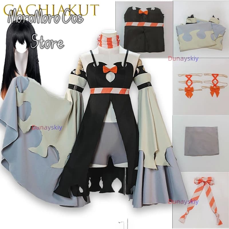 Party Anime Gachiakuta Cosplay Amo Empool ssississi 3) Sexy Con Spalline Con Spacco Scava Fuori Lingerie Jirai Kei Parrucche Halloween Natale cos