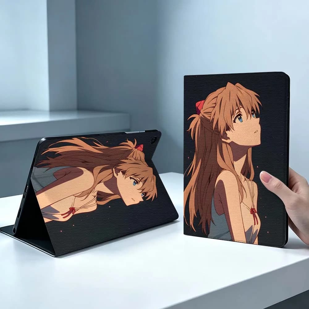 A-Asuka Cute Girl For Samsung Galaxy Tab S11 S10 S9 S8 S7 S6 A9 A8 A11 Lite FE Plus Pen Tray Tablet Case Soft