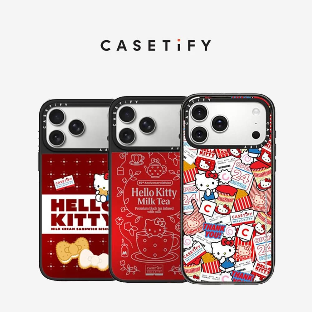 CASETiFY Hello Kitty Sanrio Series Magnetic Drop-proof Case for iPhone 13 14 15 16 17 Pro Max Air Plus Protect Cover