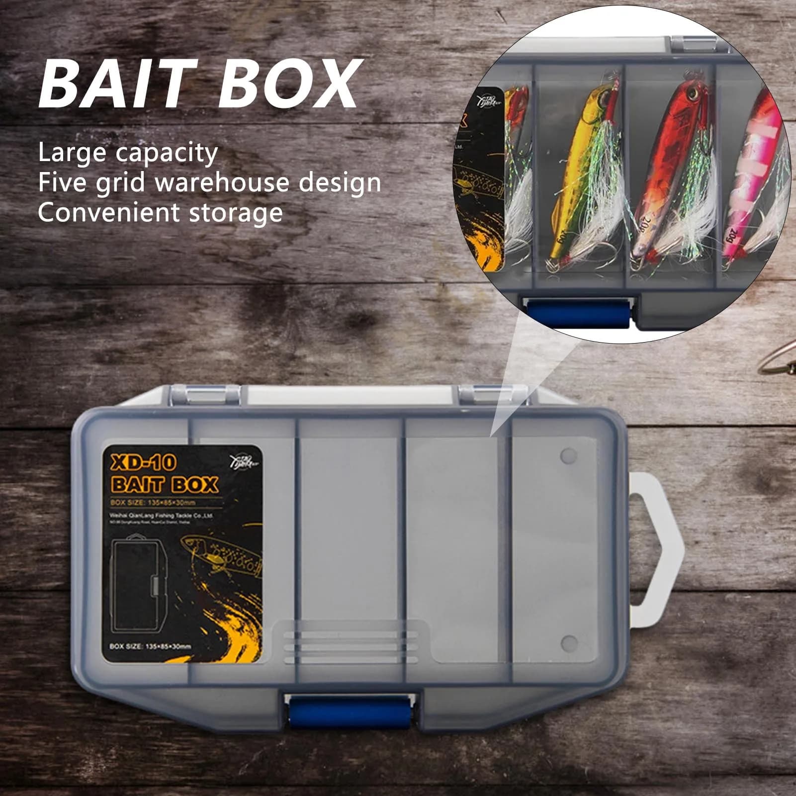 Multifunctional fishing gear boxes Ergonomic design space saving bag for freshwater fishing