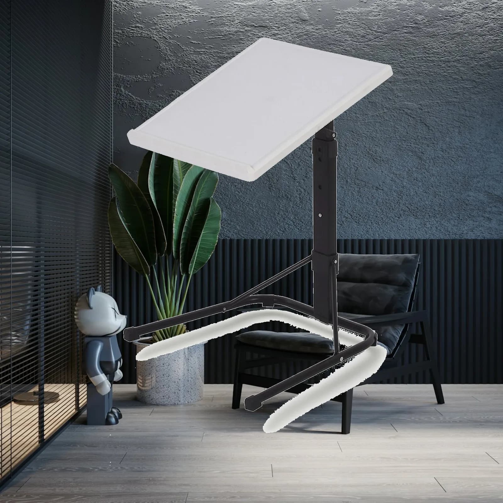 Adjustable Folding Desk for Children Portable Study Table Height Adjustable Laptop Stand for Bedroom Car and Remote Work