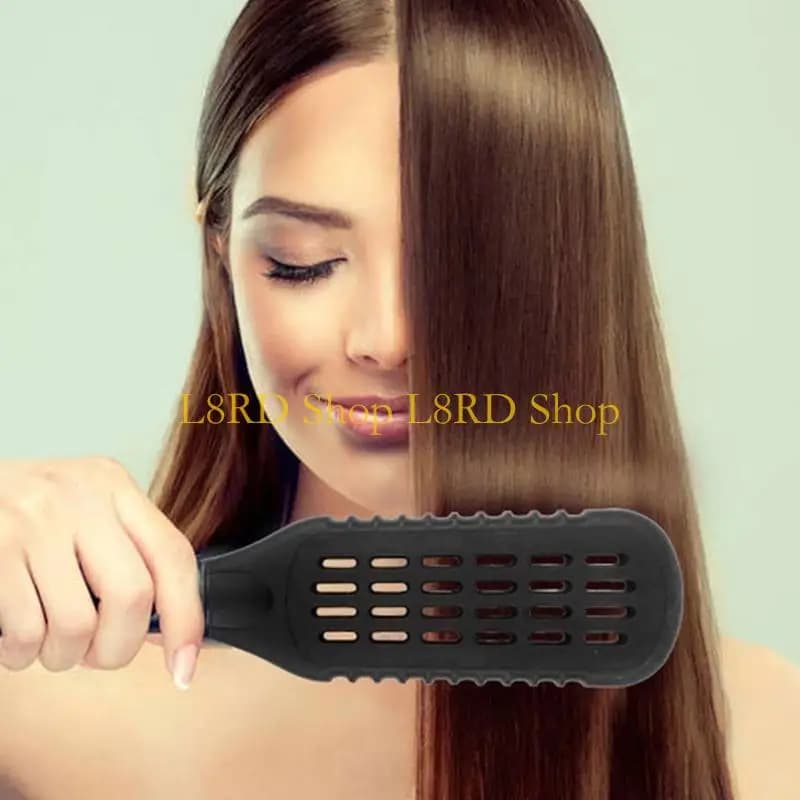 L8RD Nylon hair plate for hair, double brushes, comb shape V