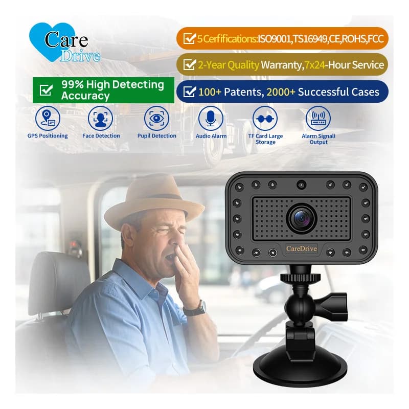 1080p 3CH AI Dash Camera DMS Adas Video Recorder 2-Channel Cam 4G GPS Fleet Management Safety Driving Monitoring System BSD