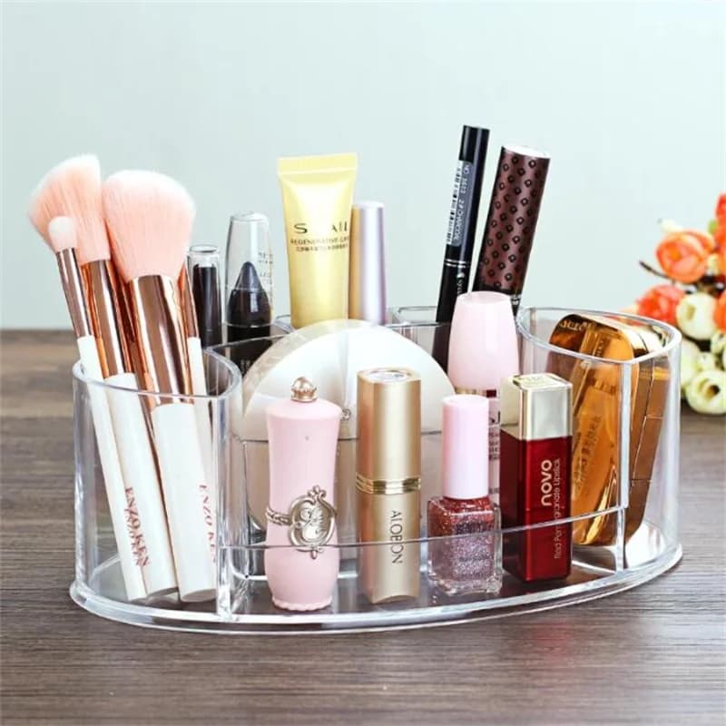 7 reticoli pennello per trucco acrilico multifunzione scatola per trucco porta matite porta smalto organizzatore cosmetici scatola di immagazzinaggio per la casa