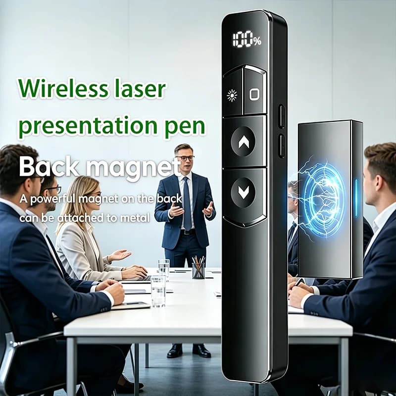 S10 2.4G Wireless Laser Presentation Pointer for PowerPoint PPT Compatible Windows/Linux/MAC for Mac Laptop Support Page Turning