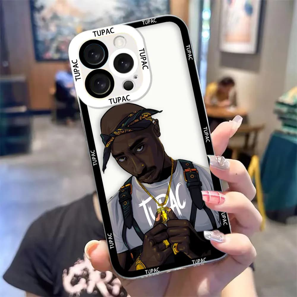 Clear Phone Case For Infinix TECNO POVA 2 4 3 5 SMART 6 7 8 NOTE 10 11 12 30I 50 CAMON 20 30 40 Case Cover Cool Rap 2Pac Tupac