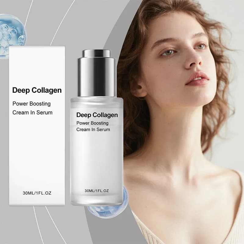 Siero Potenziante al Collagene Profondo, Idratante e Nutriente, Lascia la Pelle Liscia, Luminosa e Piena, Essenza per la Cura Quotidiana del Viso