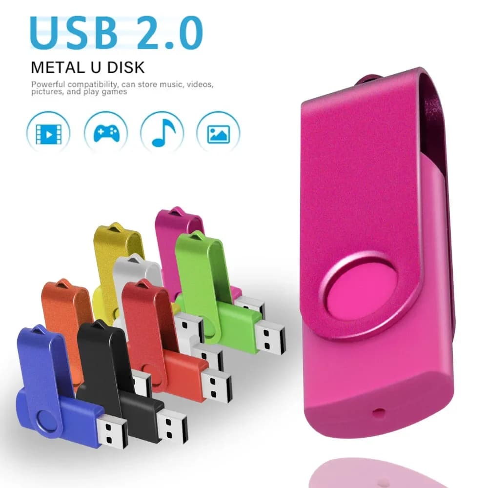 Chiavetta USB USB in metallo 4 GB 8G 32 GB 16 GB 64 GB Chiavetta USB 2.0 impermeabile Chiavetta di memoria portatile per regalo