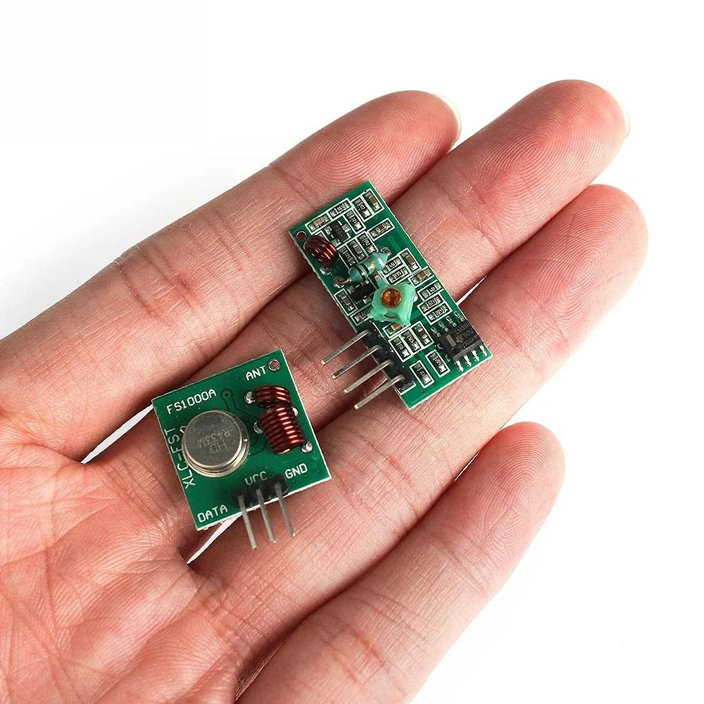 Modulo super rigenerativo 315 MHz Modulo trasmettitore wireless RF 433 Mhz e kit ricevitore DC 5 V per Arduino