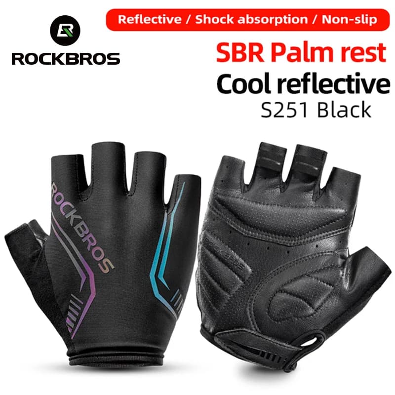 ROCKBROS Cycling Gloves Man Woman Gloves half finger Gloves Breathable Sports Gloves MTB Bicycle Gloves
