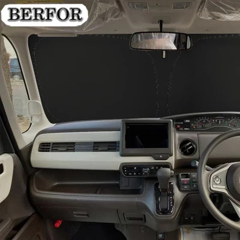 Parasole per Parabrezza Nano-Isolante per Honda N BOX N-BOX NBOX 2016-2023, Accessorio Auto per Interni