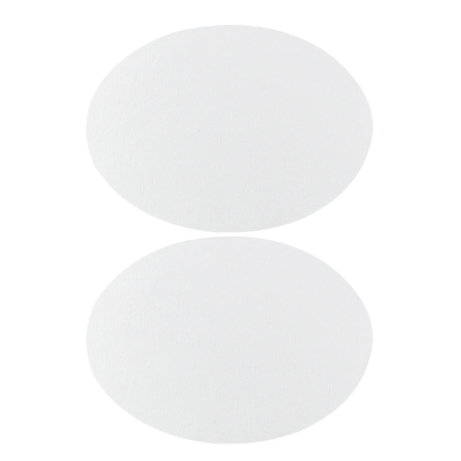 2Pcs Oval Cotton Canvas Oil Painting Board Smooth Surface Portable for Art Classes Creative Painting Canvas Sheet