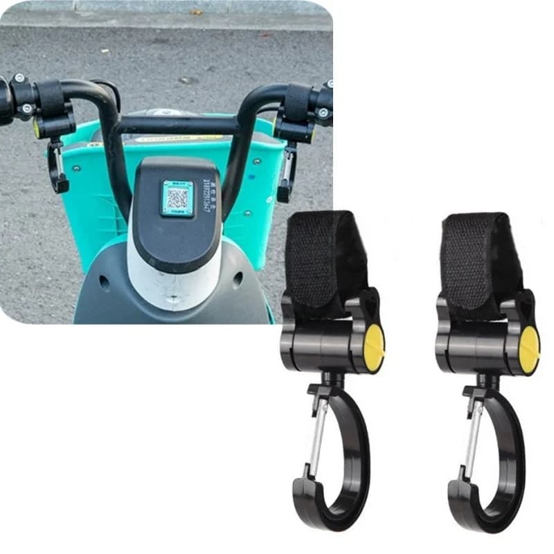 Set of 2 Hooks for Electric Bike, Universal Hook Front for Bicycle and Motorcycle, Helmet Buckle, Special Holder for Electric Bike