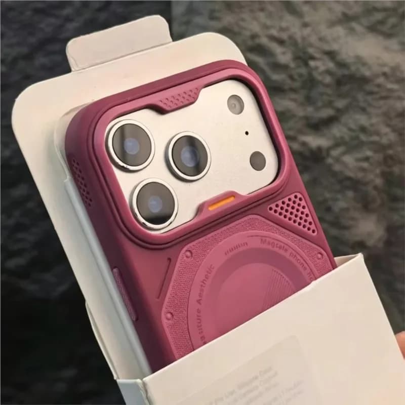 Luxury Hybrid Bumper Armor For Magsafe Magnetic Case For iPhone 18 Pro 17 16 15 14 13 Pro Max Matte Shockproof Back Rugged Cover