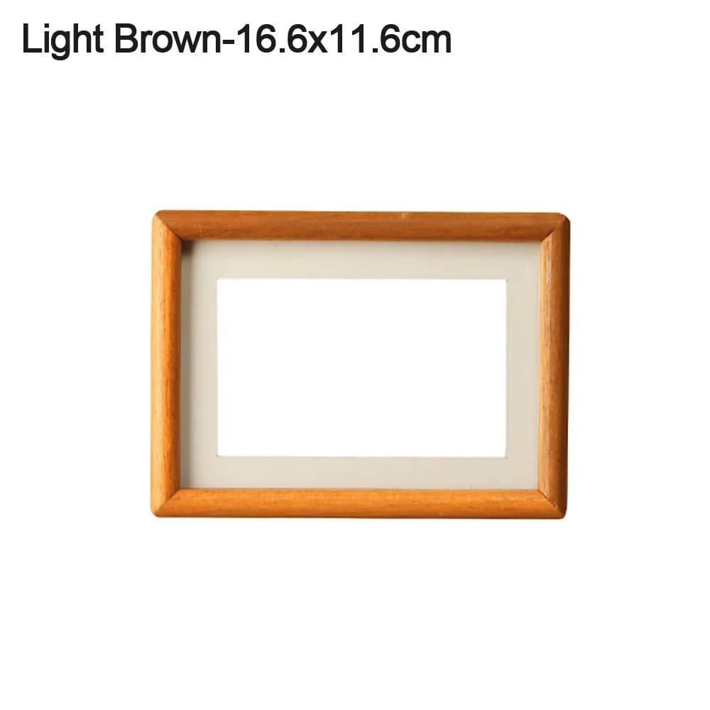 6/7/8 inch black walnut photo frame Simple photo frame in real wood Frame for hand-made photo