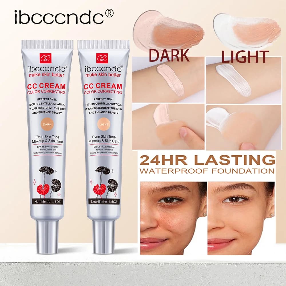 CC Cream Idratante impermeabile Correttore Trucco anti-sudore prima del correttore Trucco duraturo per le donne Proteggi il trucco della pelle