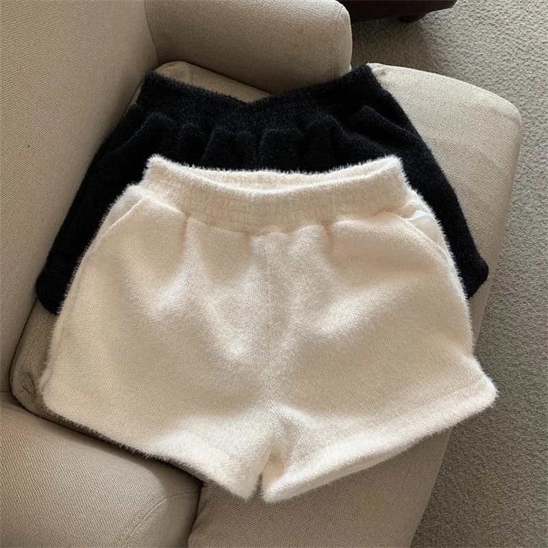 Pantaloncini Sportivi Morbidi da Donna, Autunno Inverno, Gamba Larga a Linea A, Pantaloni Larghi che Nascono le Forme, Pantaloncini Modellanti Hot Pants