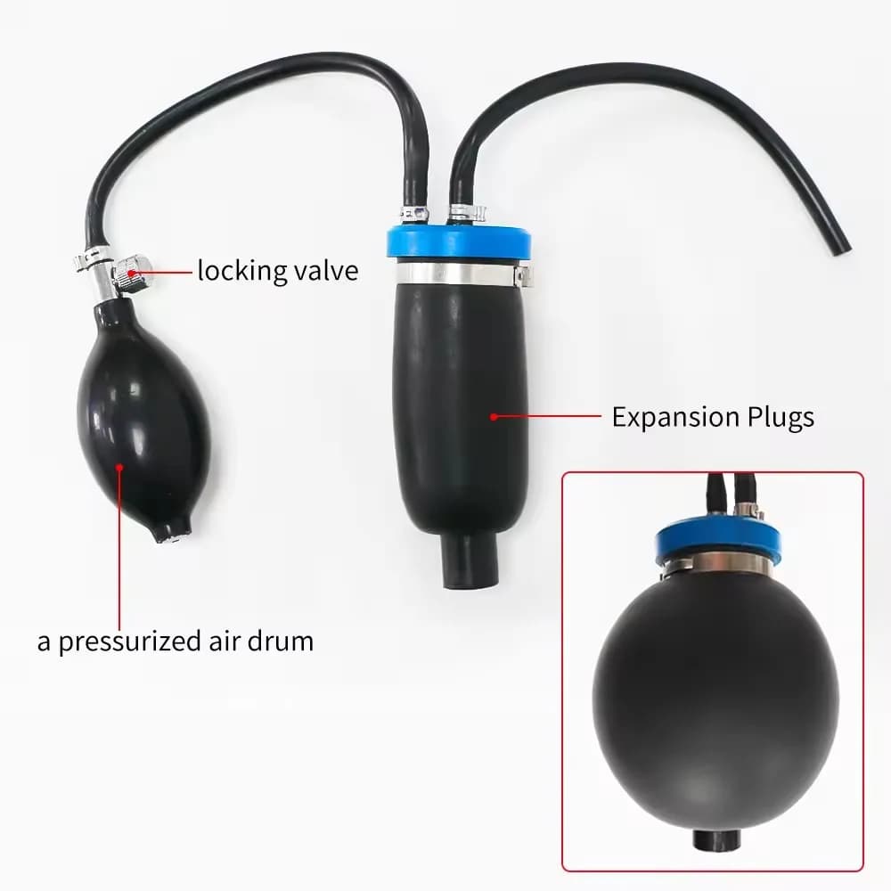 Adattatori universali per aspirazione rapida macchina del fumo, sacca di aspirazione per rilevatore di perdite di fumo, strumento diagnostico, accessorio airbag