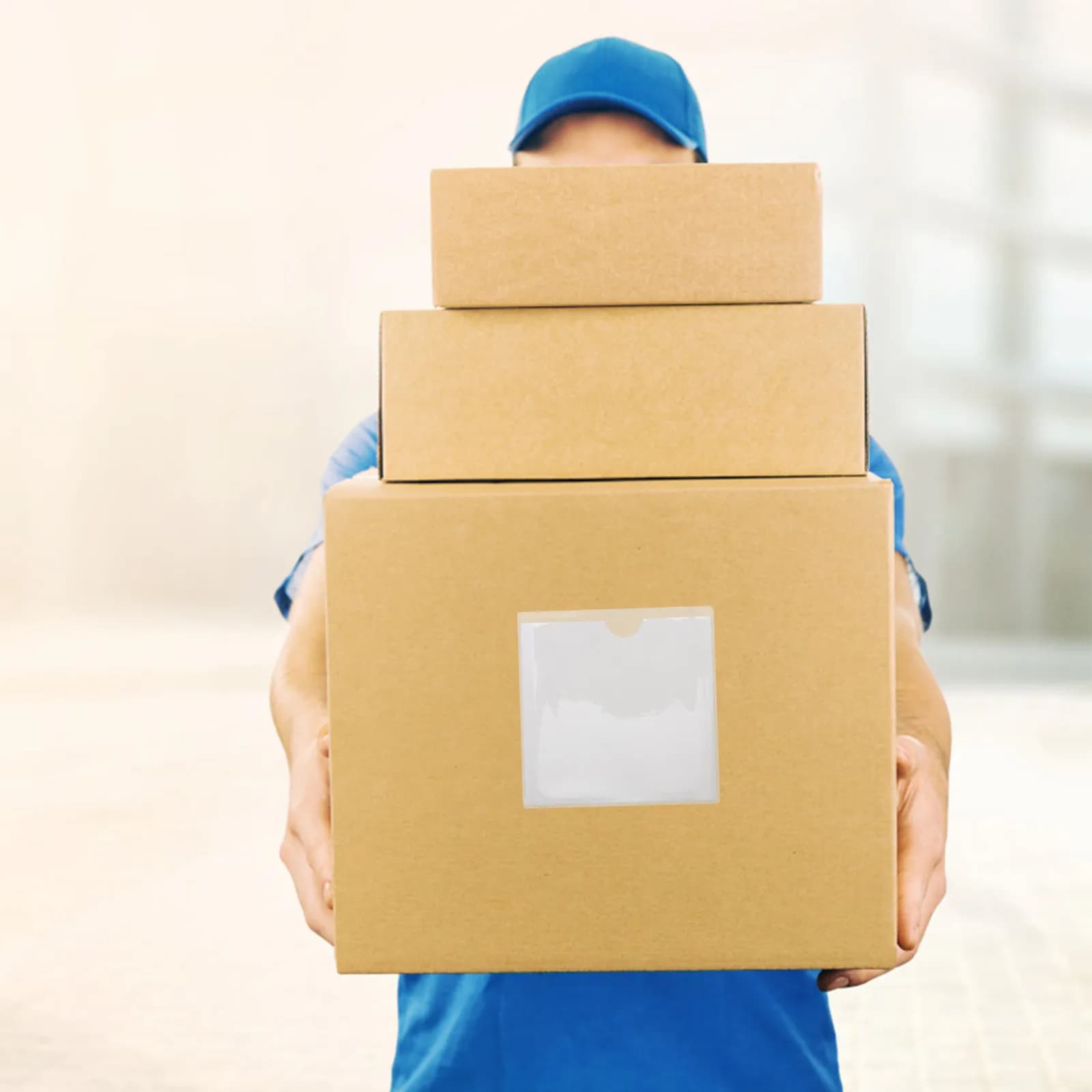 10 pezzi di tasche per etichette autoadesive, porta carte trasparenti, porta carte semitrasparenti per forniture per ufficio, scuola, magazzino