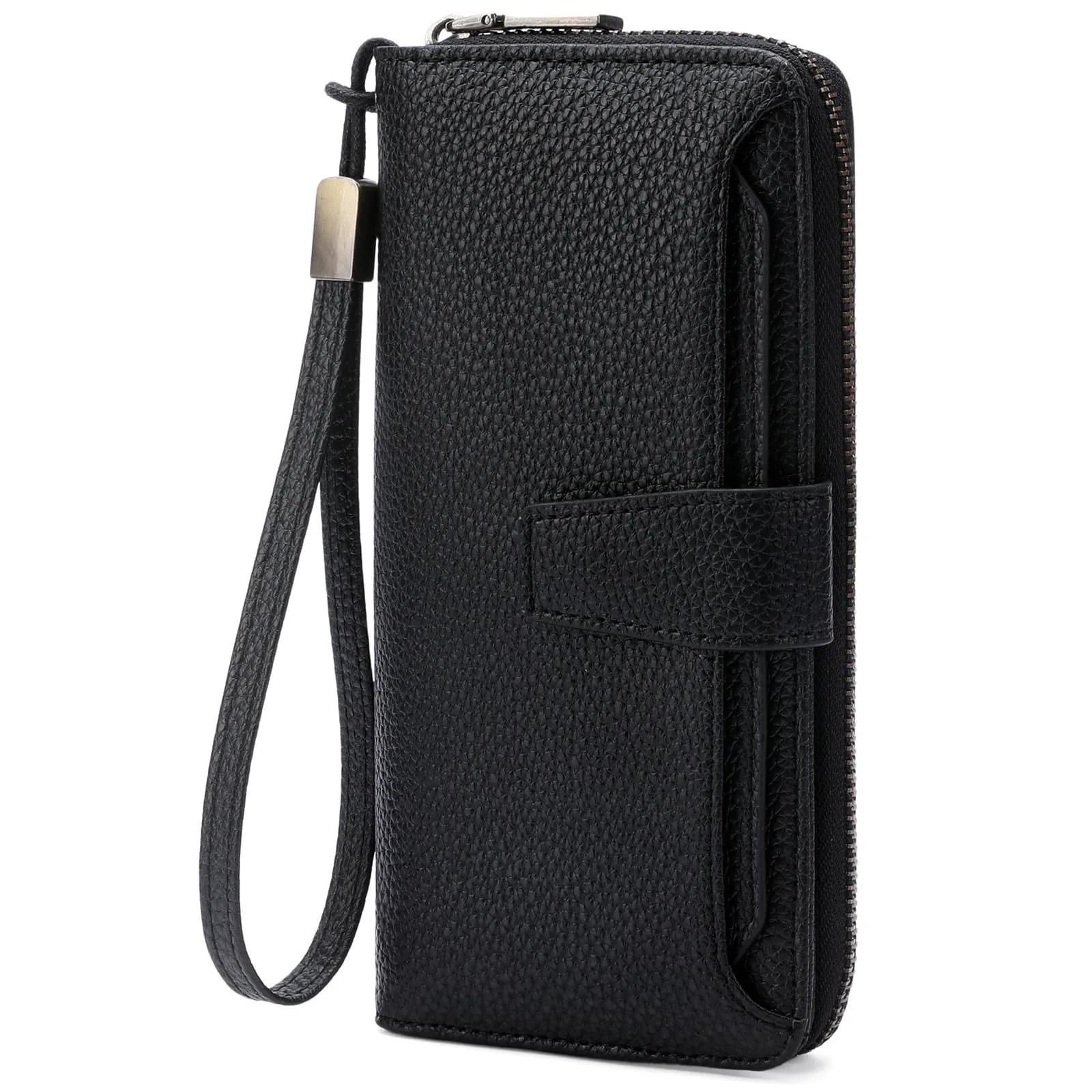 Nuovo Arrivo Portafoglio Lungo da Donna con Blocco RFID, in Pelle PU, con Cerniera, Pochette alla Moda, Porta Carte di Credito Multi-scomparto