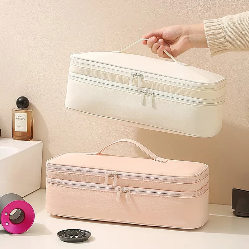 Hair Dryer Storage Bag, Hand-held Curling Iron, Straight Board Multifunctional Travel Makeup Bag, Organizing Protective Cover