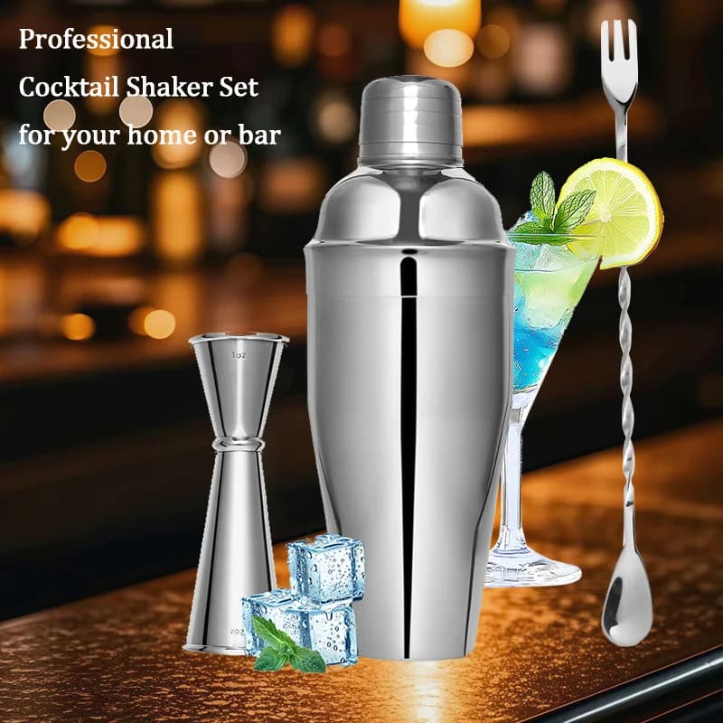 1-3PCS 700ml In Acciaio Inox Boston Cocktail Shaker Mixer Vino Martini Boston Shaker Per Barman Drink Bar Strumento Wine Mixer Set