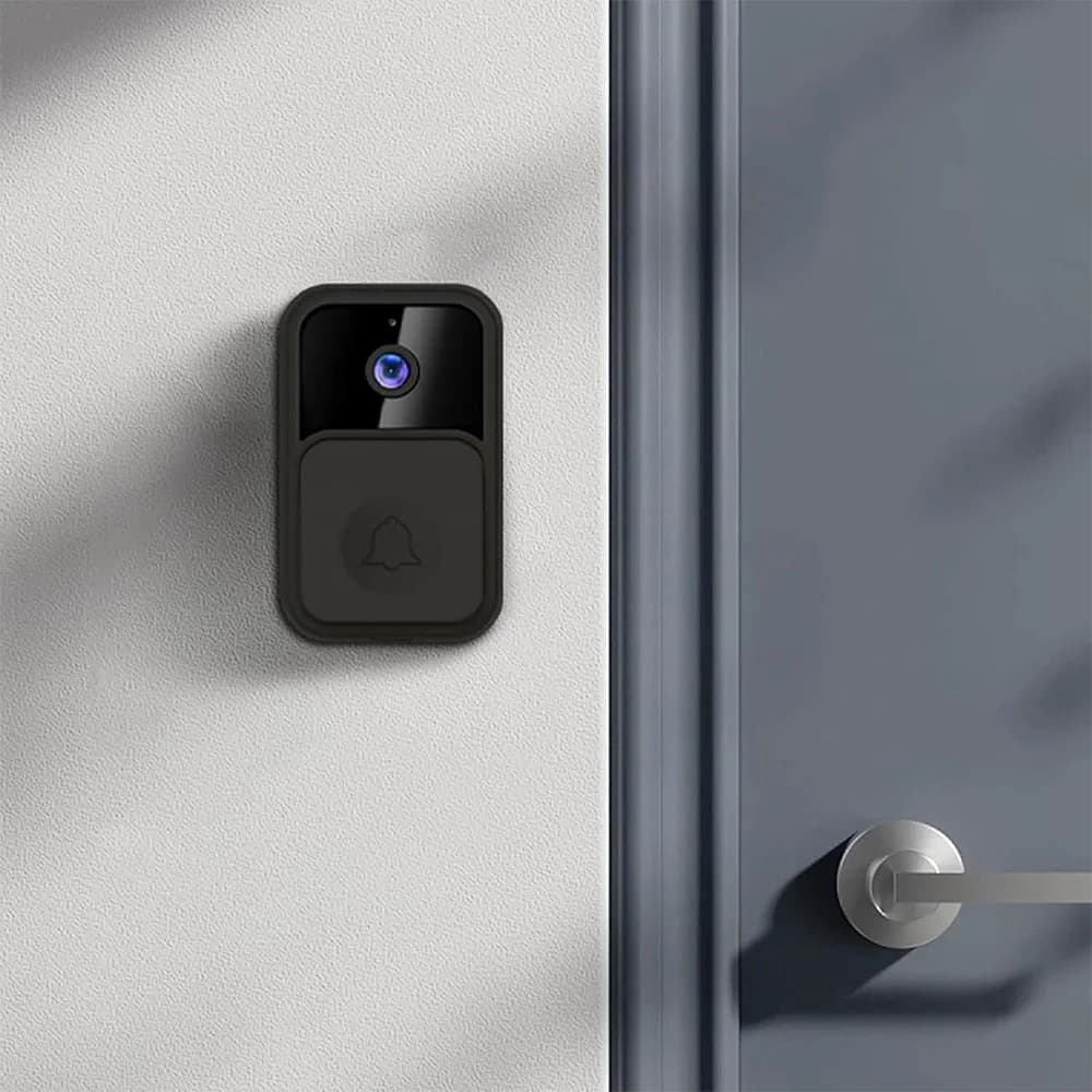 Campanello Video Intelligente con Videocamera, Visione Notturna, Sicurezza Interna, Interfono Bidirezionale, Campanello Wireless WiFi per Casa e Ufficio