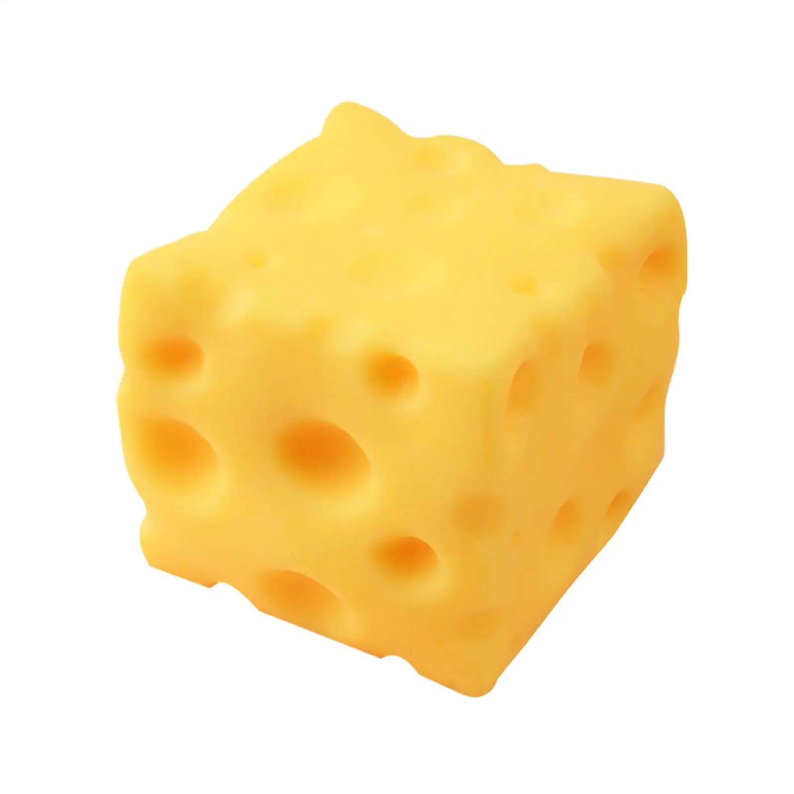 Giocattolo Sensoriale a Forma di Formaggio da Spremere, Antistress Morbido e Divertente per Bambini e Adulti, Scuola e Ufficio