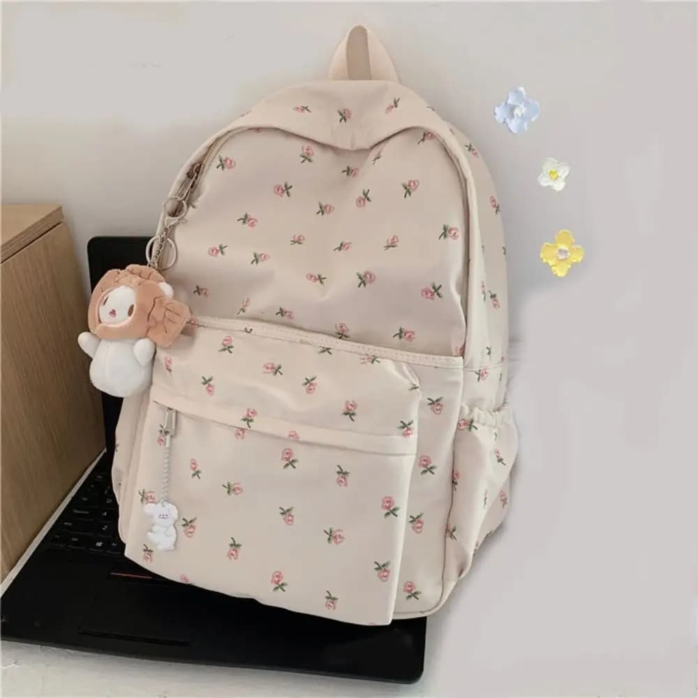 High quality Girl Travel Bag Print Backpack Large-capacity Student Schoolbag