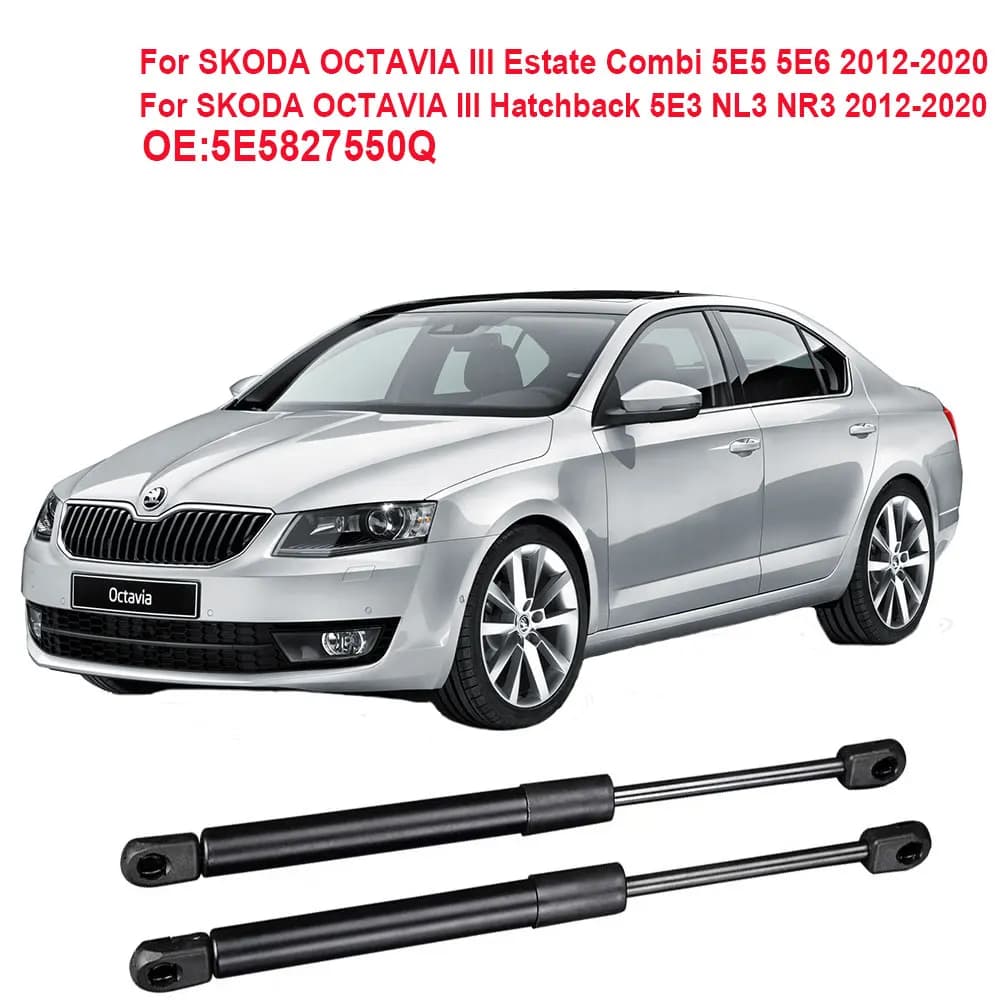 2PCS Rear Tailgate Boot Trunk Gas Spring Struts For SKODA OCTAVIA III Estate Combi 5E5 5E6 Hatchback 5E3 NL3 NR3 2012-2020