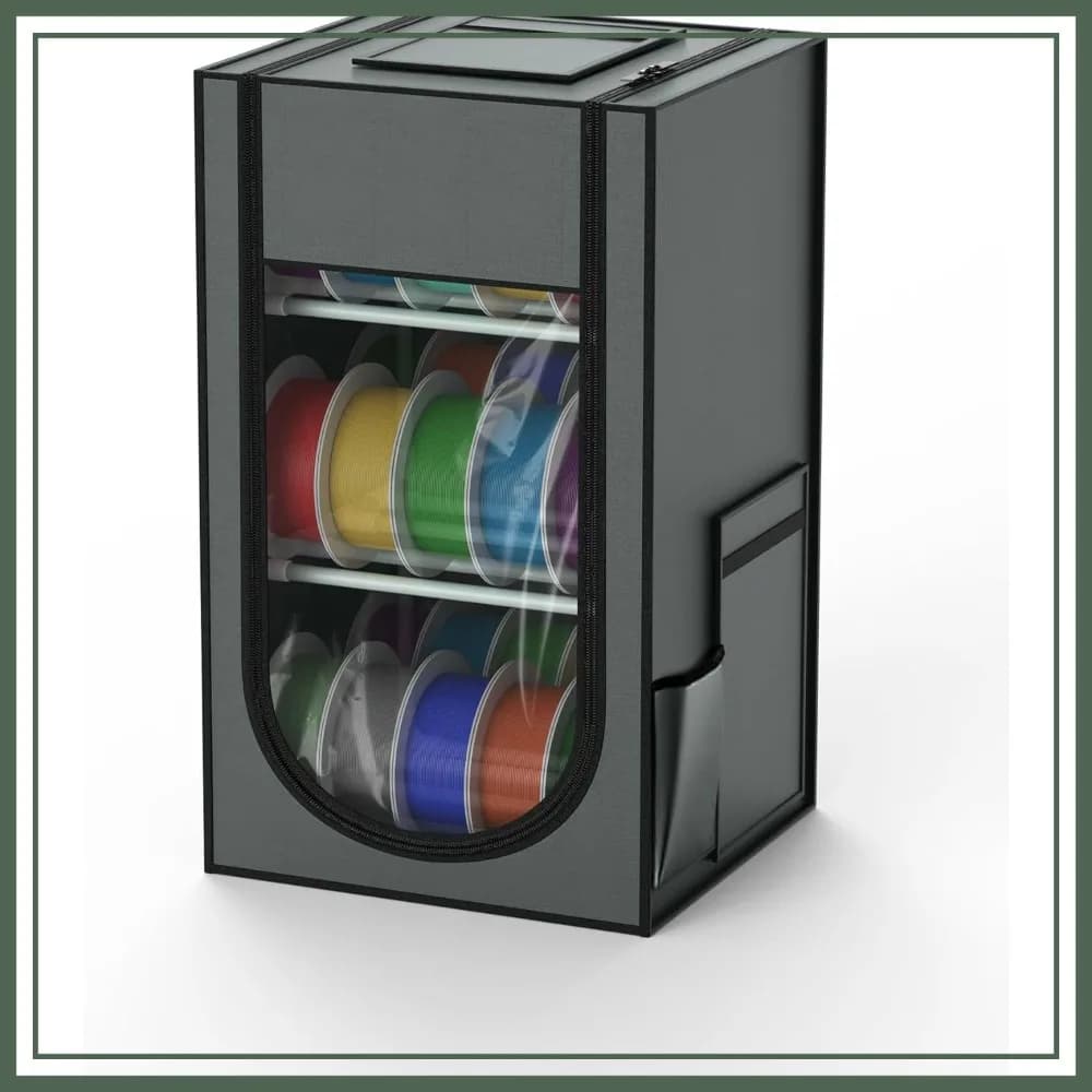 Scatola porta filamenti per stampante 3D da 30 rotoli, in fibra rigida e tessuto Oxford, impermeabile e antipolvere per PLA/PETG/ABS/TPU/resina UV