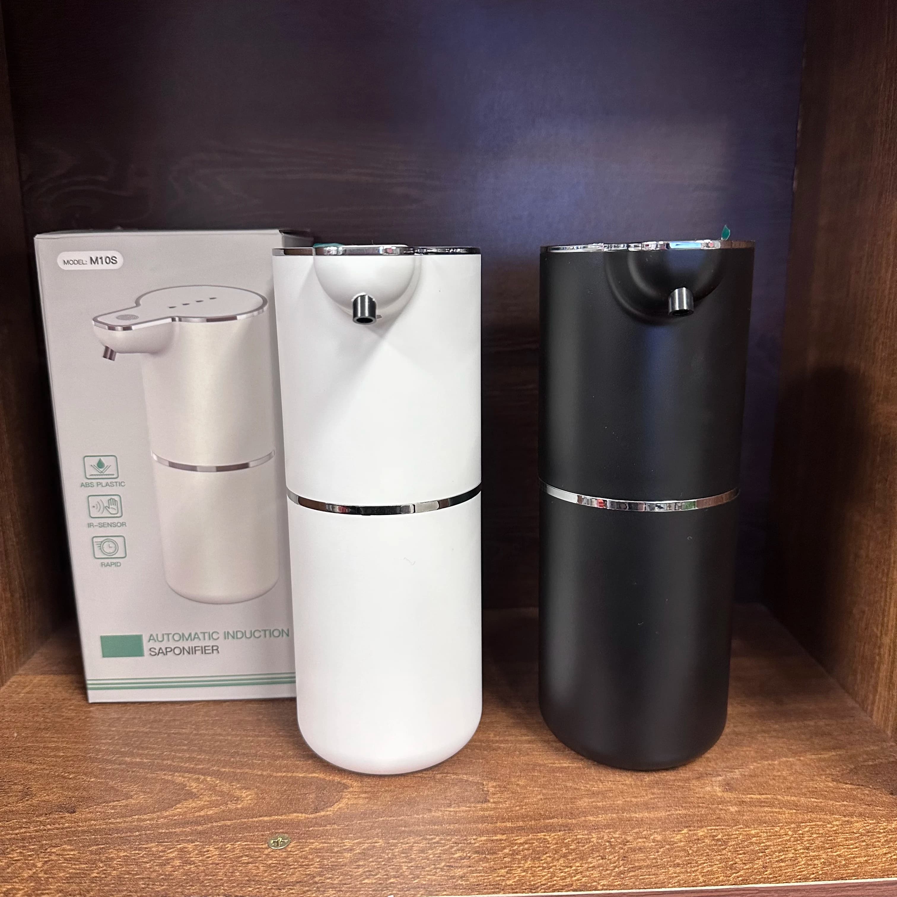 Dispenser di sapone intelligente a induzione 350ml, induzione ultraveloce in 0,25 secondi, impermeabile IPX5, adatto per bagni di grandi dimensioni
