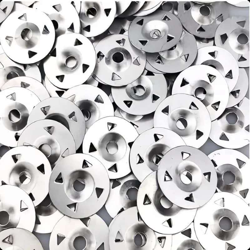 18 pcs 28mm Claw-Type Washers, Gypsum Board Fixing, Pre-Drilled Center Hole, Flat Stable Base, Multipurpose