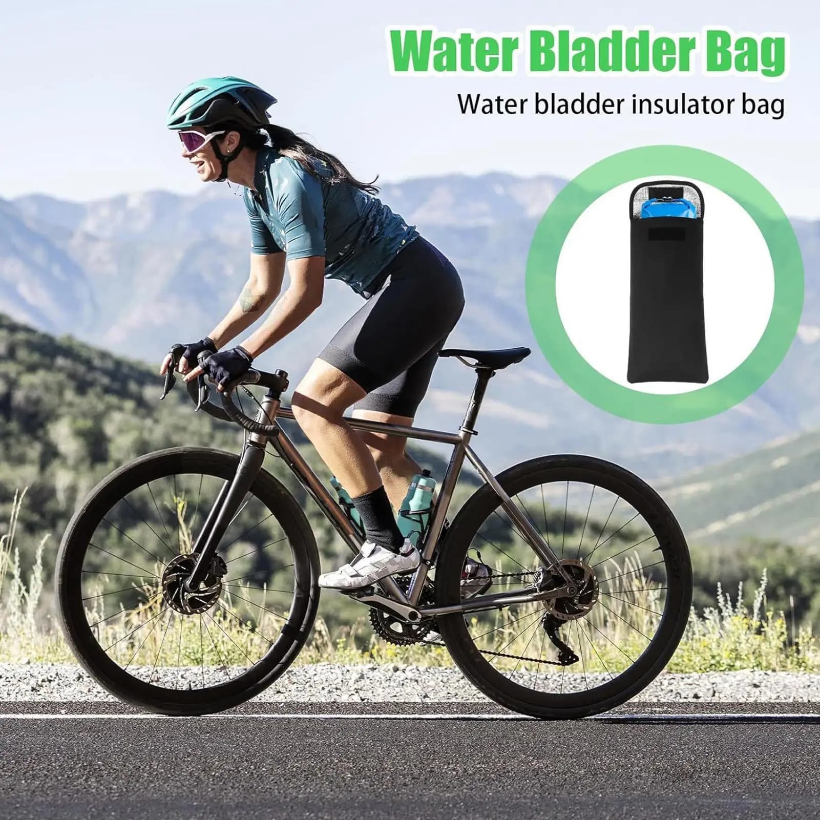 Water slide for hiking Water pack for 3 liters light isolated hydration for camping, running, cycling, outdoor shoulder backpack