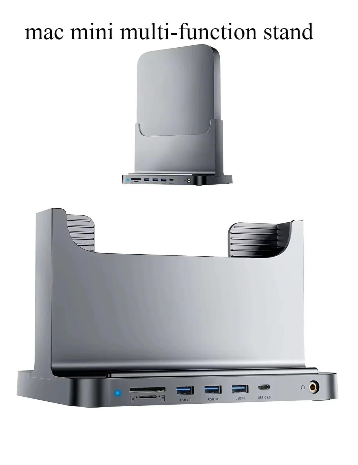 Per Apple Mac Mini Host Base Docking station per rack di archiviazione per computer con supporto verticale per notebook multifunzionale