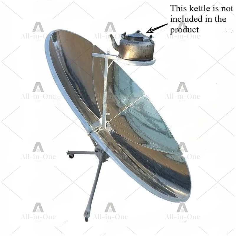 Portable Foldable Solar Cooker Stove - Compact for Camping & Emergency, Parabolic Reflector for Fast Boiling, No Fuel Needed