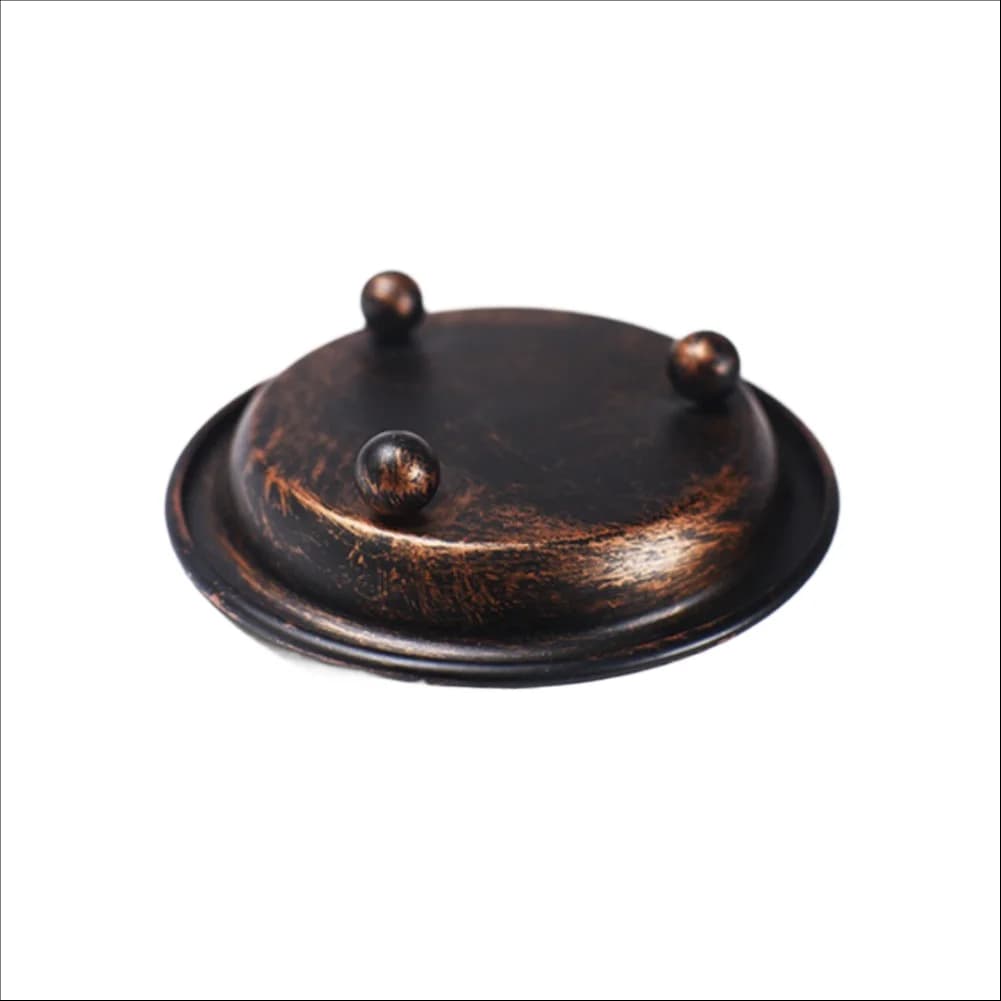 Elegant Black Gold Round Candle Tray Set 3 pcs Iron Candle Holders for Home Decor Table Centerpiece Mantel Display