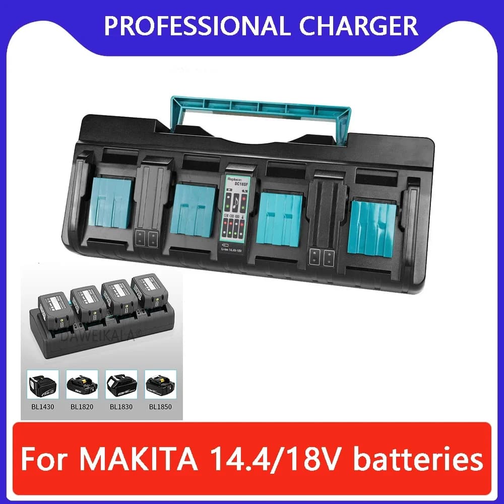 For Makita 18V 14.4V Li-Ion Battery Charger DC18RD DC18SF for Makita 14.4V 18V 20V BL1830 BL1840 BL1850 BL1860 Bl1430