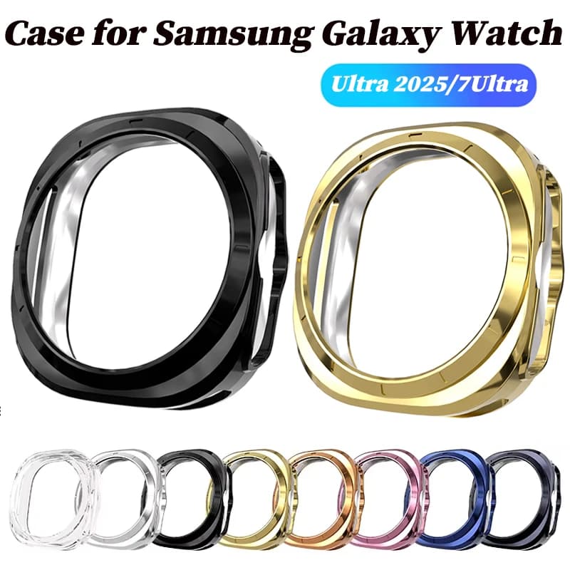 Case for Samsung Galaxy Watch 7Ultra 47 Smartwatch Cover Soft TPU Bumper Protective Shell for Galaxy Ultra 2025 47mm Accessories