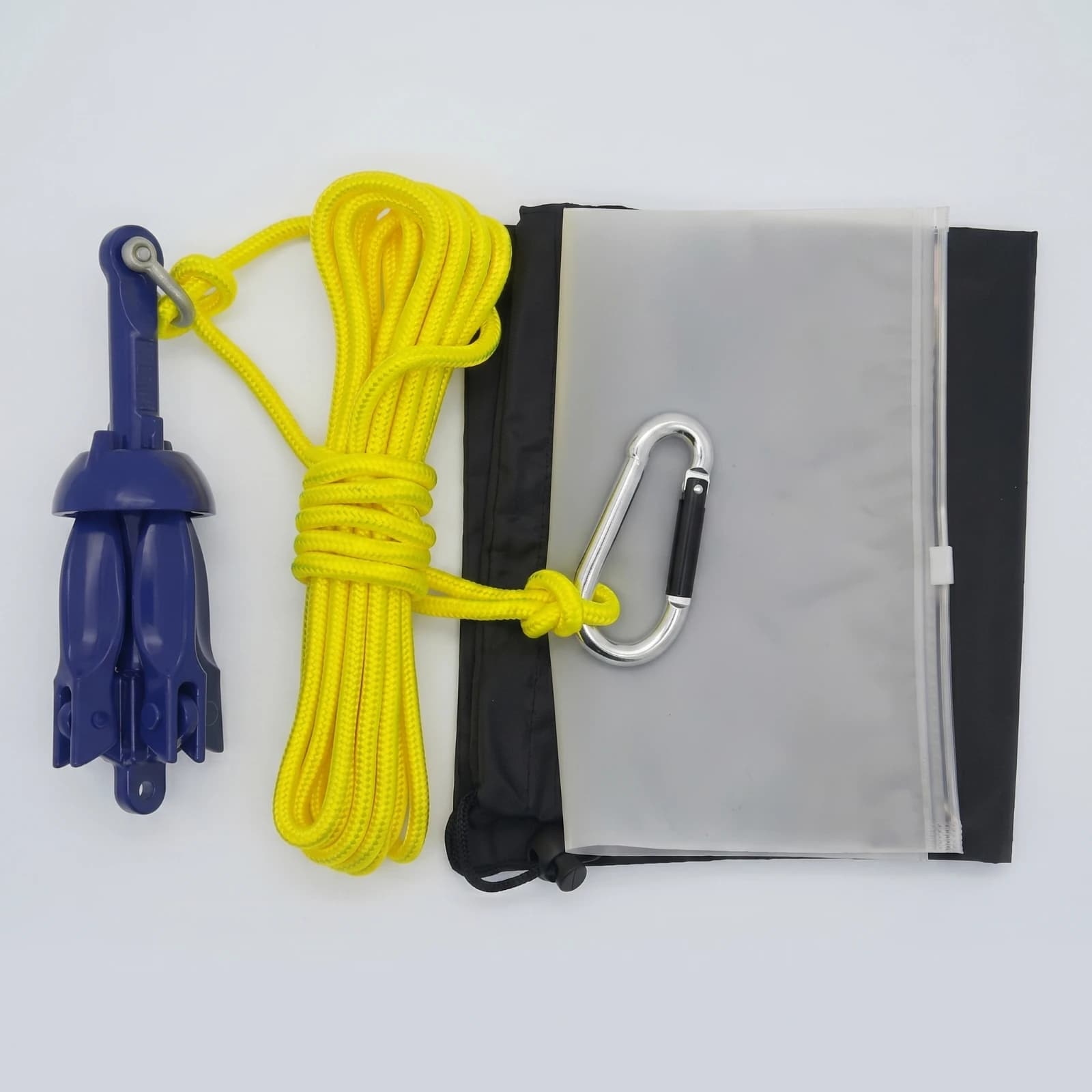 Kayak Anchor Kit Foldable Boat Anchor Kit with Rope Allcomplete Easy to Use for Kayakers, Kayaks, Inflatable Boats
